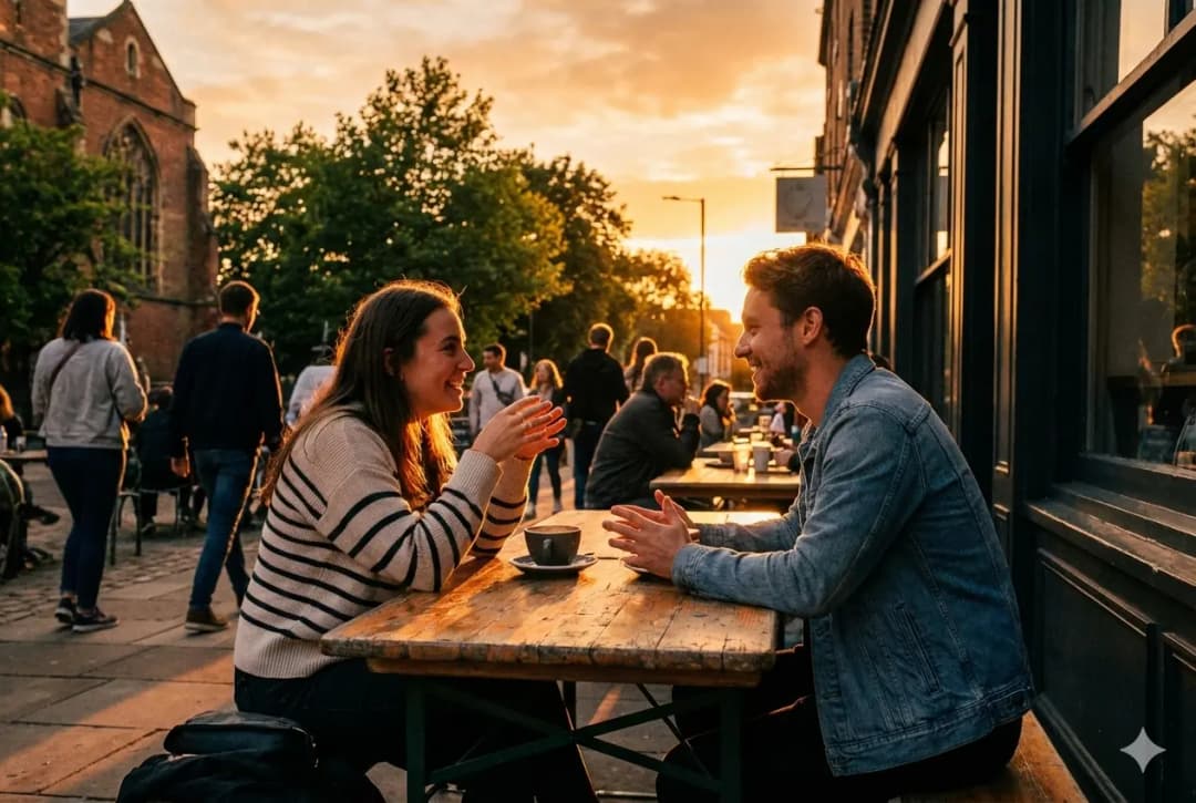 If you both like the conversation, you can keep talking afterwards.