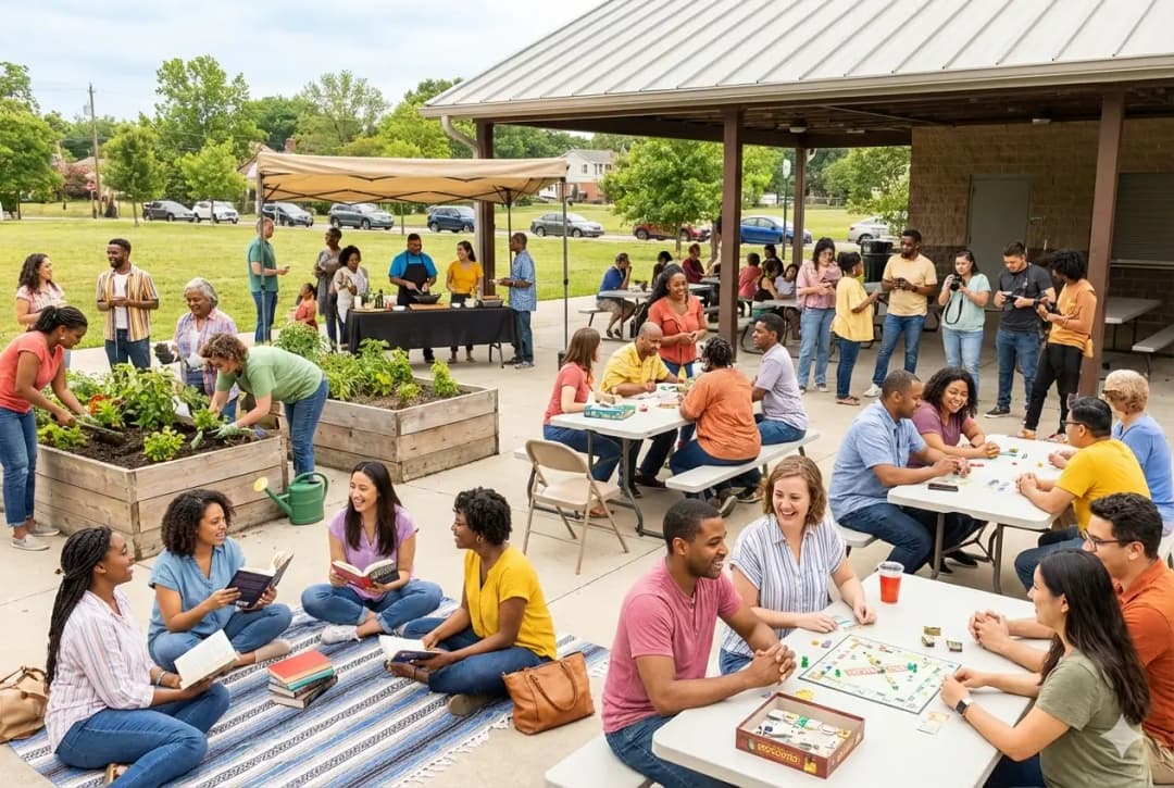 There are different events for different interests. You join the ones that fit you.